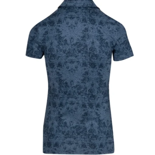 Dunning Chloe Jersey Performance Zip Shirt Polo Short Sleeve Golf Apparel