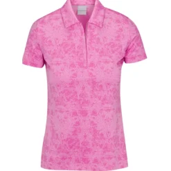 Dunning Chloe Jersey Performance Zip Shirt Polo Short Sleeve Golf Apparel