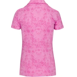 Dunning Chloe Jersey Performance Zip Shirt Polo Short Sleeve Golf Apparel