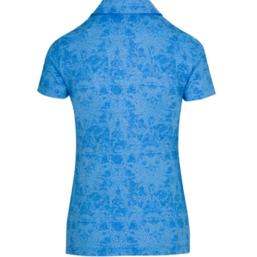 Dunning Chloe Jersey Performance Zip Shirt Polo Short Sleeve Golf Apparel