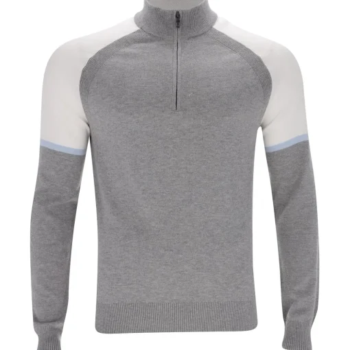 Dunning Connor All-Season Colorblock 1/4 Zip Sweater Pullover Golf Apparel