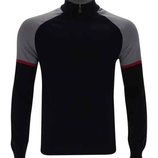 Dunning Connor All-Season Colorblock 1/4 Zip Sweater Pullover Golf Apparel
