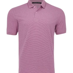 Dunning Fairlane COOLMAX Striped Cotton Shirt Polo Short Sleeve Golf Apparel