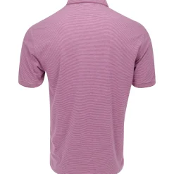 Dunning Fairlane COOLMAX Striped Cotton Shirt Polo Short Sleeve Golf Apparel