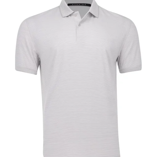 Dunning Fairlane COOLMAX Striped Cotton Shirt Polo Short Sleeve Golf Apparel