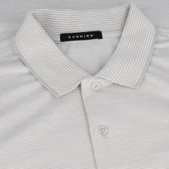 Dunning Fairlane COOLMAX Striped Cotton Shirt Polo Short Sleeve Golf Apparel