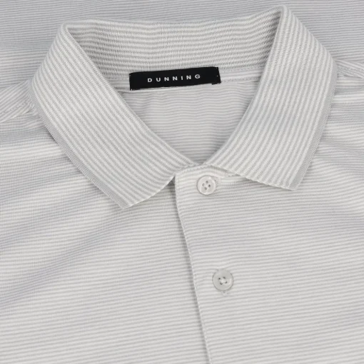 Dunning Fairlane COOLMAX Striped Cotton Shirt Polo Short Sleeve Golf Apparel