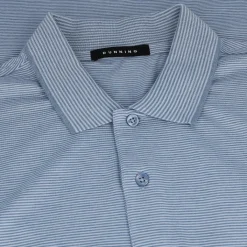 Dunning Fairlane COOLMAX Striped Cotton Shirt Polo Short Sleeve Golf Apparel