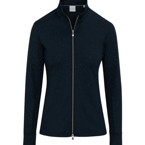Dunning Fallow Embossed Jersey Performance Full-Zip Outerwear Jacket Golf Apparel