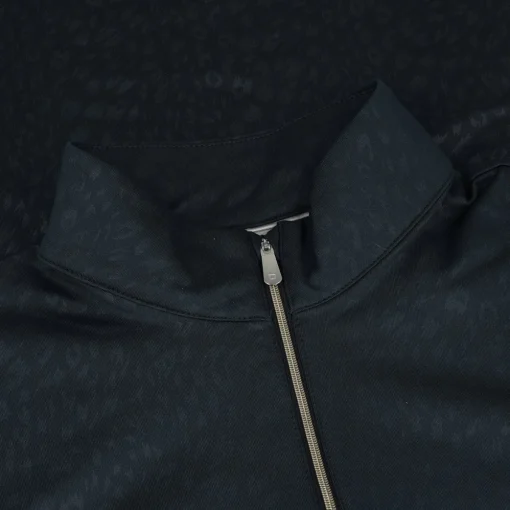 Dunning Fallow Embossed Jersey Performance Full-Zip Outerwear Jacket Golf Apparel