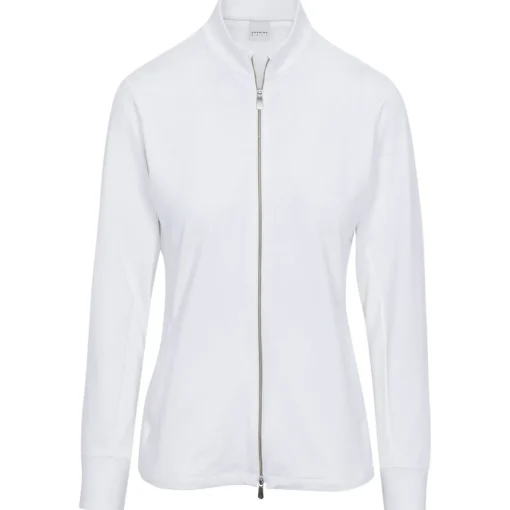 Dunning Fallow Embossed Jersey Performance Full-Zip Outerwear Jacket Golf Apparel