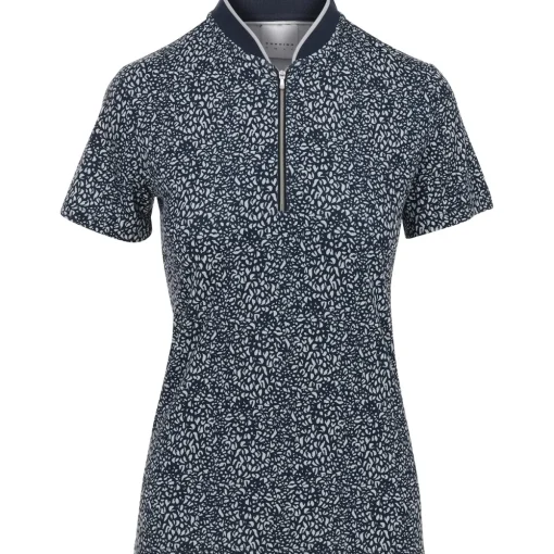 Dunning Fallow Ventilated Performance Shirt Polo Short Sleeve Golf Apparel