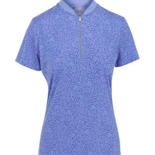 Dunning Fallow Ventilated Performance Shirt Polo Short Sleeve Golf Apparel