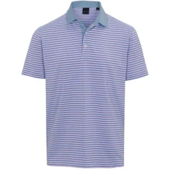 Dunning Fennor Stripe Jersey Performance Shirt Polo Short Sleeve Golf Apparel