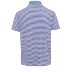 Dunning Fennor Stripe Jersey Performance Shirt Polo Short Sleeve Golf Apparel