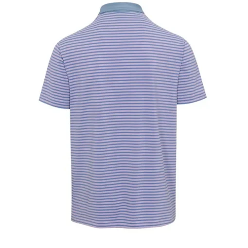 Dunning Fennor Stripe Jersey Performance Shirt Polo Short Sleeve Golf Apparel