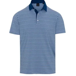 Dunning Fennor Stripe Jersey Performance Shirt Polo Short Sleeve Golf Apparel