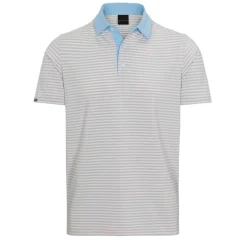 Dunning Fennor Stripe Jersey Performance Shirt Polo Short Sleeve Golf Apparel