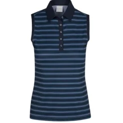 Dunning Hailey Jersey Performance Sleeveless Shirt Polo Short Sleeve Golf Apparel