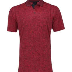 Dunning Hampton Ventilated Jersey Performance Shirt Polo Short Sleeve Golf Apparel