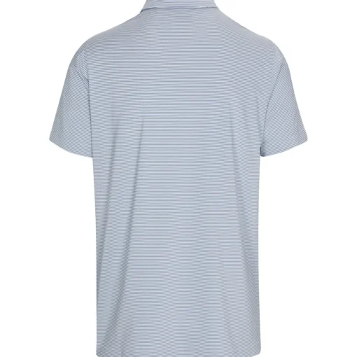 Dunning Helsby Stripe Jersey Performance Shirt Polo Short Sleeve Golf Apparel