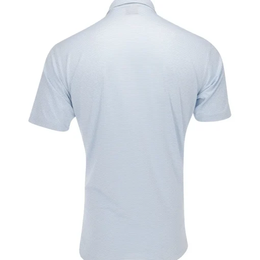 Dunning Helsby Stripe Jersey Performance Shirt Polo Short Sleeve Golf Apparel