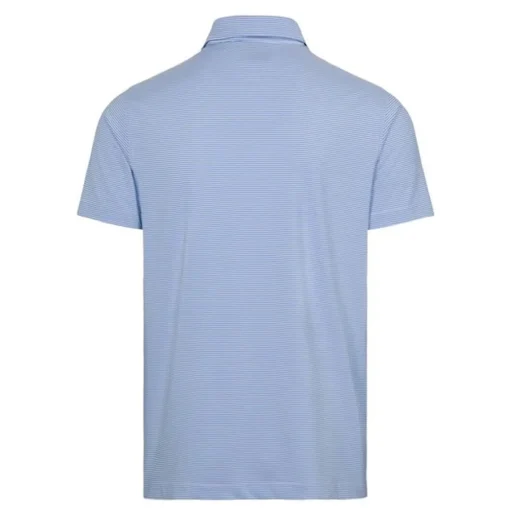 Dunning Helsby Stripe Jersey Performance Shirt Polo Short Sleeve Golf Apparel