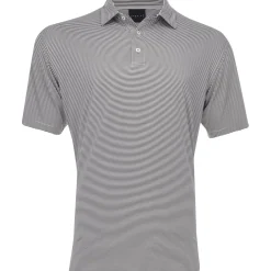 Dunning Helsby Stripe Jersey Performance Shirt Polo Short Sleeve Golf Apparel