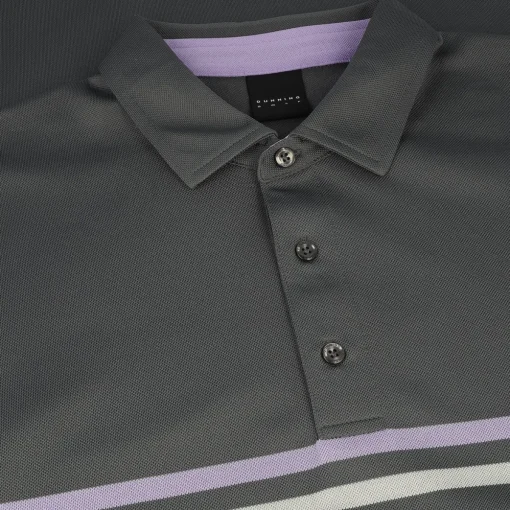 Dunning Highland Pique Performance Shirt Polo Short Sleeve Golf Apparel