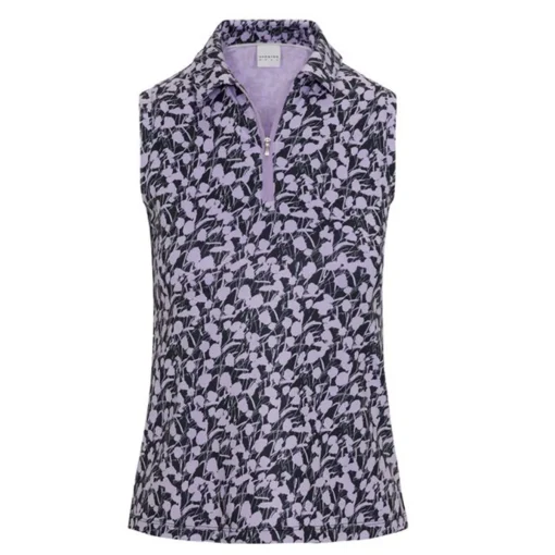 Dunning Mohill Ventilated Performance Sleeveless Shirt Polo Short Sleeve Golf Apparel