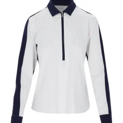 Dunning Moira Ventilated Performance Shirt Polo Long Sleeve Golf Apparel