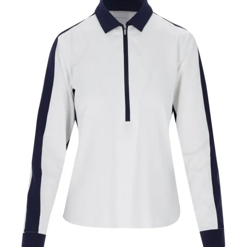 Dunning Moira Ventilated Performance Shirt Polo Long Sleeve Golf Apparel
