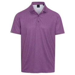 Dunning Monogram Jersey Performance Shirt Polo Short Sleeve Golf Apparel
