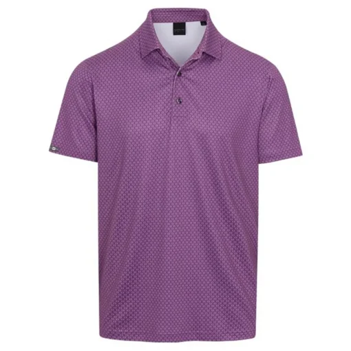 Dunning Monogram Jersey Performance Shirt Polo Short Sleeve Golf Apparel