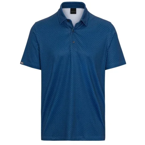 Dunning Monogram Jersey Performance Shirt Polo Short Sleeve Golf Apparel