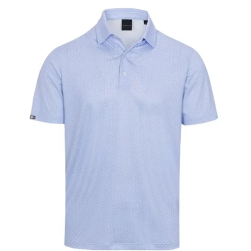 Dunning Monogram Jersey Performance Shirt Polo Short Sleeve Golf Apparel