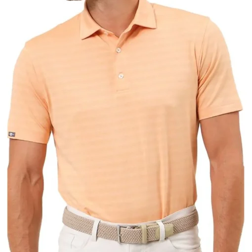 Dunning Norwood Ombre Stripe Performance Shirt Polo Short Sleeve Golf Apparel
