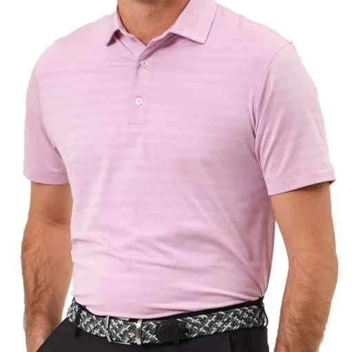 Dunning Norwood Ombre Stripe Performance Shirt Polo Short Sleeve Golf Apparel