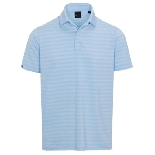 Dunning Norwood Ombre Stripe Performance Shirt Polo Short Sleeve Golf Apparel