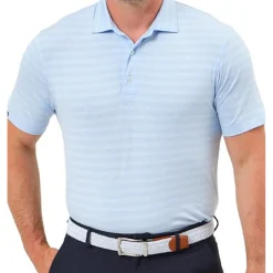 Dunning Norwood Ombre Stripe Performance Shirt Polo Short Sleeve Golf Apparel