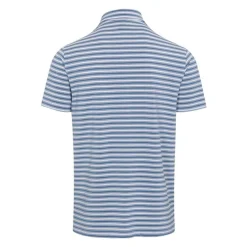 Dunning Oakwood Stripe Ventilated Shirt Polo Short Sleeve Golf Apparel