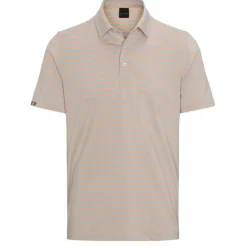 Dunning Oakwood Stripe Ventilated Shirt Polo Short Sleeve Golf Apparel