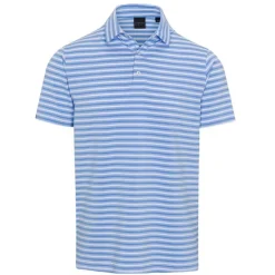 Dunning Oakwood Stripe Ventilated Shirt Polo Short Sleeve Golf Apparel