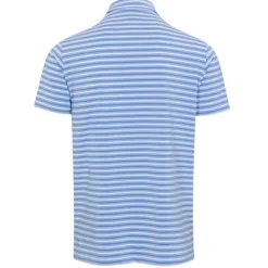 Dunning Oakwood Stripe Ventilated Shirt Polo Short Sleeve Golf Apparel