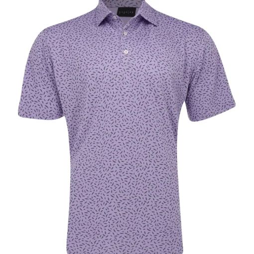 Dunning Rowan Ventilated Jersey Performance Shirt Polo Short Sleeve Golf Apparel