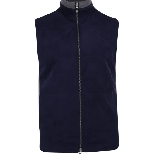 Dunning Thomas Microsuede Reversible Outerwear Vest Golf Apparel