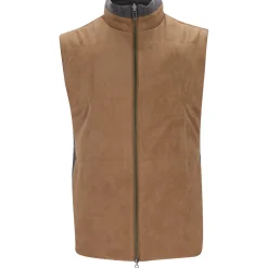 Dunning Thomas Microsuede Reversible Outerwear Vest Golf Apparel