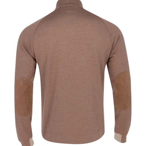 Dunning William Herringbone 1/4 Zip Outerwear Pullover Golf Apparel