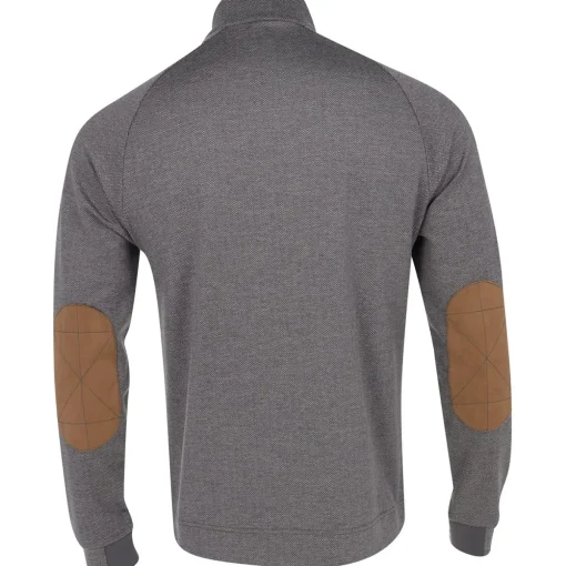Dunning William Herringbone 1/4 Zip Outerwear Pullover Golf Apparel