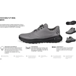 ECCO Golf LT1 BOA Spikeless Golf Shoes